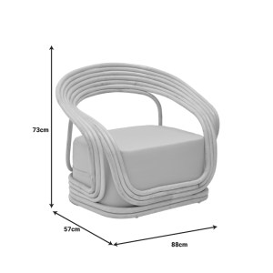 pak-344-000012-8 ΠΟΛΥΘΡΟΝΑ RADICTIVE PAKOWORLD RATTAN PE ΣΕ ΦΥΣΙΚΗ ΑΠΟΧΡΩΣΗ ΜΕ ΜΠΕΖ ΜΑΞΙΛΑΡΙ 88X57X73ΕΚ