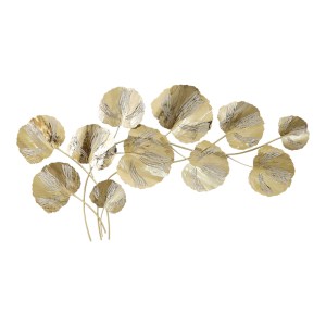 pak-345-000010 ΔΙΑΚΟΣΜΗΤΙΚΟ ΤΟΙΧΟΥ FLEUR INART ΜΕΤΑΛΛΟ ΣΕ ΧΡΥΣΗ ΑΠΟΧΡΩΣΗ131X68.5X6ΕΚ