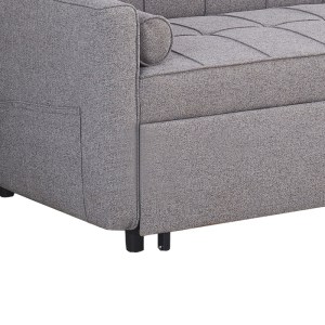 pak-347-000002-4 ΚΑΝΑΠΕΣ-ΚΡΕΒΑΤΙ JURSY PAKOWORLD ΓΚΡΙ ΥΦΑΣΜΑ 170X91X90ΕΚ