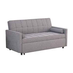 pak-347-000002 ΚΑΝΑΠΕΣ-ΚΡΕΒΑΤΙ JURSY PAKOWORLD ΓΚΡΙ ΥΦΑΣΜΑ 170X91X90ΕΚ