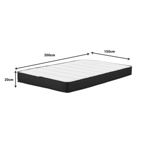 pak-348-000005-5 ΣΤΡΩΜΑ CASMERIANE PAKOWORLD POCKET SPRING ROLL PACK ΜΟΝΗΣ ΟΨΗΣ 16CM 150X200X20ΕΚ