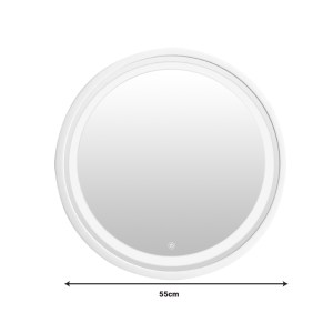 pak-349-000004-1 ΚΑΘΡΕΠΤΗΣ ΜΕ ΦΩΣ GOSLYN INART ΣΕ ΛΕΥΚΗ ΑΠΟΧΡΩΣΗ Φ55.4X4.5ΕΚ