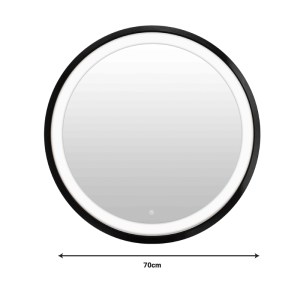 pak-349-000006-3 ΚΑΘΡΕΠΤΗΣ LED STARLI INART ΣΕ ΜΑΥΡΗ ΑΠΟΧΡΩΣΗ Φ70X5.5ΕΚ