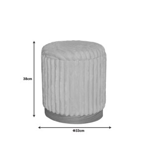 pak-353-000006-5 ΣΚΑΜΠΟ PANCE INART ΣΕΤ 2 ΤΕΜ ΜΠΟΥΚΛΕ ΥΦΑΣΜΑ ΣΕ ΜΠΕΖ ΚΑΙ ΛΕΥΚΗ ΑΠΟΧΡΩΣΗ