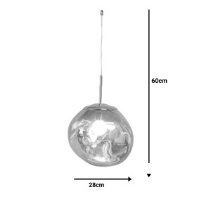 pak-358-000002-1 ΦΩΤΙΣΤΙΚΟ ΟΡΟΦΗΣ ΜΟΝΟΦΩΤΟ GLOINE PAKOWORLD E27 ΣΕ COPPER ΑΠΟΧΡΩΣΗ Φ28X60ΕΚ