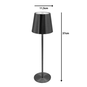 pak-358-000010-1 ΕΠΙΤΡΑΠΕΖΙΟ ΦΩΤΙΣΤΙΚΟ ΑΦΗΣ LED BRAVE Ι PAKOWORLD ΕΠΑΝΑΦΟΡΤΙΖΟΜΕΝΟ ΣΕ ΜΠΡΟΝΖΕ ΑΠΟΧΡΩΣΗ Φ11.5X37ΕΚ