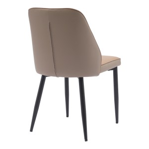 pak-360-000002-2 ΚΑΡΕΚΛΑ ONYER PAKOWORLD ΚΑΦΕ-ΓΚΡΙ PU ΜΕ ΠΟΔΙ ΜΑΥΡΟ ΜΕΤΑΛΛΟ 48X60X83ΕΚ