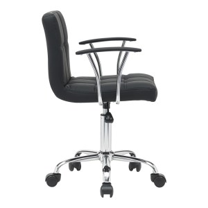 pak-360-000007-2 ΚΑΡΕΚΛΑ ΓΡΑΦΕΙΟΥ BULECO PAKOWORLD PU ΣΕ ΜΑΥΡΗ ΑΠΟΧΡΩΣΗ 56X46X74-86ΕΚ