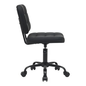 pak-360-000009-2 ΚΑΡΕΚΛΑ ΓΡΑΦΕΙΟΥ SEDIA PAKOWORLD PU ΣΕ ΜΑΥΡΗ ΑΠΟΧΡΩΣΗ 50X50X75-85ΕΚ