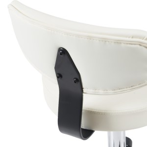 pak-360-000017-6 ΚΑΡΕΚΛΑ ΓΡΑΦΕΙΟΥ ΤΡΟΧΗΛΑΤΗ MAFESHI  PAKOWORLD PU ΣΕ ΛΕΥΚΗ ΑΠΟΧΡΩΣΗ 45X44X70-82ΕΚ