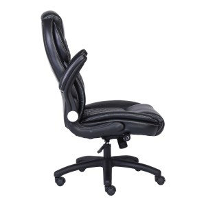 pak-360-000022-4 ΚΑΡΕΚΛΑ ΓΡΑΦΕΙΟΥ ΔΙΕΥΘΥΝΤΗ DESAIN PAKOWORLD PU ΣΕ ΜΑΥΡΗ ΑΠΟΧΡΩΣΗ 74X73X108-116ΕΚ