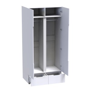 pak-361-000017-1 ΝΤΟΥΛΑΠΑ ΔΙΦΥΛΛΗ AFINA PAKOWORLD MDF ΣΕ ΛΕΥΚΗ GLOSSY ΑΠΟΧΡΩΣΗ 100X57X213ΕΚ