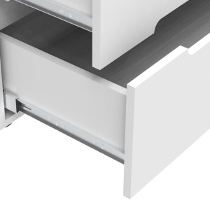 pak-361-000018-4 ΣΥΡΤΑΡΙΕΡΑ AFINA PAKOWORLD MDF ΣΕ ΛΕΥΚΗ GLOSSY ΑΠΟΧΡΩΣΗ 90X44X101ΕΚ