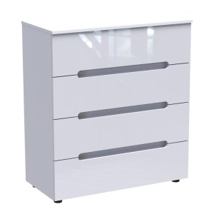 pak-361-000018 ΣΥΡΤΑΡΙΕΡΑ AFINA PAKOWORLD MDF ΣΕ ΛΕΥΚΗ GLOSSY ΑΠΟΧΡΩΣΗ 90X44X101ΕΚ