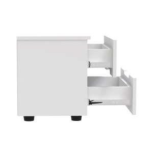 pak-361-000019-3 ΚΟΜΟΔΙΝΟ AFINA PAKOWORLD MDF ΣΕ ΛΕΥΚΗ GLOSSY ΑΠΟΧΡΩΣΗ 50X35X41ΕΚ