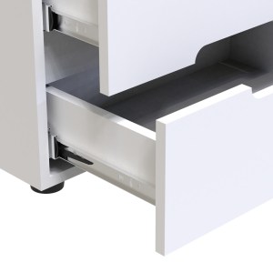 pak-361-000019-4 ΚΟΜΟΔΙΝΟ AFINA PAKOWORLD MDF ΣΕ ΛΕΥΚΗ GLOSSY ΑΠΟΧΡΩΣΗ 50X35X41ΕΚ
