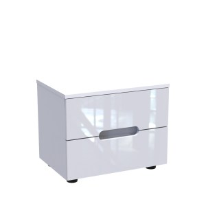 pak-361-000019 ΚΟΜΟΔΙΝΟ AFINA PAKOWORLD MDF ΣΕ ΛΕΥΚΗ GLOSSY ΑΠΟΧΡΩΣΗ 50X35X41ΕΚ