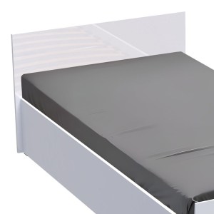 pak-361-000020-1 ΚΡΕΒΑΤΙ ΜΟΝΟ AFINA PAKOWORLD ΜΕΛΑΜΙΝΗ ΣΕ ΛΕΥΚΗ GLOSSY ΑΠΟΧΡΩΣΗ 100X200ΕΚ
