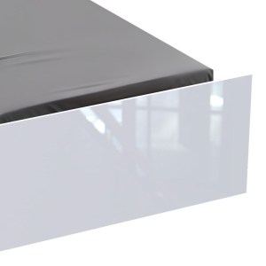 pak-361-000020-2 ΚΡΕΒΑΤΙ ΜΟΝΟ AFINA PAKOWORLD ΜΕΛΑΜΙΝΗ ΣΕ ΛΕΥΚΗ GLOSSY ΑΠΟΧΡΩΣΗ 100X200ΕΚ
