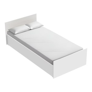 pak-361-000024 ΚΡΕΒΑΤΙ ΜΟΝΟ TOSCANA PAKOWORLD ΣΕ ΛΕΥΚΗ ΑΠΟΧΡΩΣΗ 100X200ΕΚ