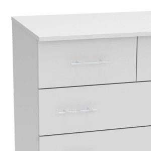 pak-361-000040-2 ΣΥΡΤΑΡΙΕΡΑ KUMODE PAKOWORLD ΜΕΛΑΜΙΝΗ ΣΕ ΛΕΥΚΗ ΑΠΟΧΡΩΣΗ 80X45X85ΕΚ