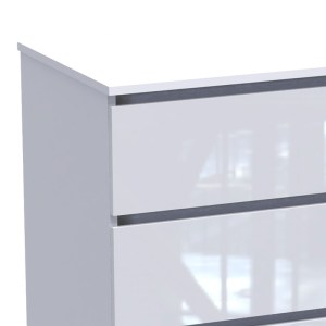 pak-361-000046-1 ΣΥΡΤΑΡΙΕΡΑ DICAMA PAKOWORLD MDF-ΜΕΛΑΜΙΝΗ ΣΕ ΛΕΥΚΗ GLOSSY ΑΠΟΧΡΩΣΗ 85.5X47X98ΕΚ