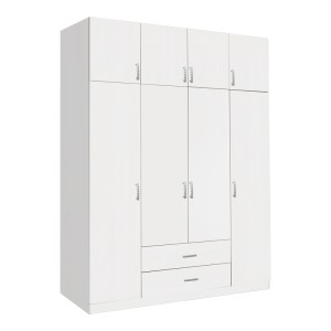 pak-361-000062 ΝΤΟΥΛΑΠΑ ΤΕΤΡΑΦΥΛΛΗ ΜΕ ΣΥΡΤΑΡΙΑ ROYAL PAKOWORLD ΣΕ ΛΕΥΚΗ ΑΠΟΧΡΩΣΗ 200X58X230ΕΚ