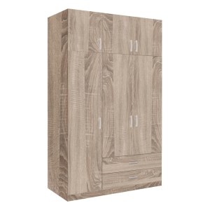 pak-361-000065 ΝΤΟΥΛΑΠΑ ΤΡΙΦΥΛΛΗ ΜΕ ΣΥΡΤΑΡΙΑ ROYAL PAKOWORLD ΣΕ SONOMA ΑΠΟΧΡΩΣΗ 150X58X230ΕΚ