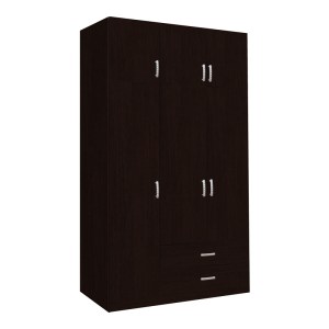 pak-361-000068 ΝΤΟΥΛΑΠΑ ΤΡΙΦΥΛΛΗ ΜΕ ΣΥΡΤΑΡΙΑ ROYAL PAKOWORLD ΣΕ WENGE ΑΠΟΧΡΩΣΗ 150X58X230ΕΚ
