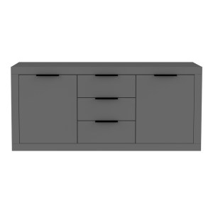 pak-361-000072-2 ΜΠΟΥΦΕΣ DOHA PAKOWORLD ΣΕ ΑΝΘΡΑΚΙ ΑΠΟΧΡΩΣΗ 180X45X80.5ΕΚ