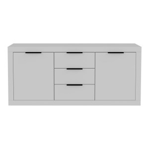 pak-361-000073-2 ΜΠΟΥΦΕΣ DOHA PAKOWORLD ΣΕ ΛΕΥΚΗ ΑΠΟΧΡΩΣΗ 180X45X80.5ΕΚ