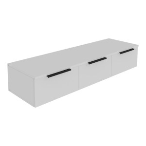 pak-361-000077 ΚΟΝΣΟΛΑ ΜΕ 3 ΣΥΡΤΑΡΙΑ DOHA PAKOWORLD ΣΕ ΛΕΥΚΗ ΑΠΟΧΡΩΣΗ 120X39X22CM
