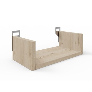pak-361-000081 ΡΑΦΙΕΡΑ ΤΟΙΧΟΥ DERVA PAKOWORLD ΣΕ OAK ΑΠΟΧΡΩΣΗ 30X15X10CM