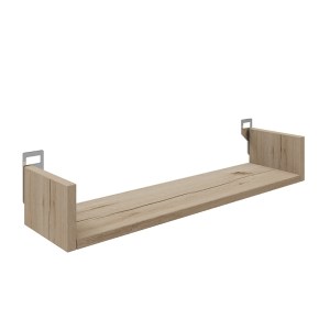 pak-361-000083 ΡΑΦΙΕΡΑ ΤΟΙΧΟΥ DERVA PAKOWORLD ΣΕ OAK ΑΠΟΧΡΩΣΗ 60X15X10CM