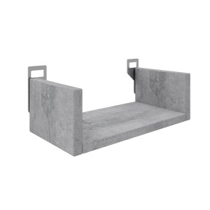 pak-361-000084 ΡΑΦΙΕΡΑ ΤΟΙΧΟΥ DERVA PAKOWORLD ΣΕ CEMENT ΓΚΡΙ ΑΠΟΧΡΩΣΗ 30X15X10CM
