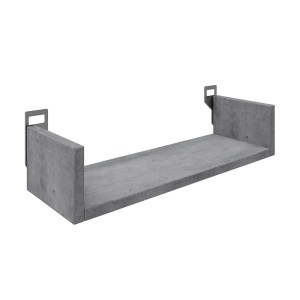 pak-361-000085 ΡΑΦΙΕΡΑ ΤΟΙΧΟΥ DERVA PAKOWORLD ΣΕ CEMENT ΓΚΡΙ ΑΠΟΧΡΩΣΗ 45X15X10CM