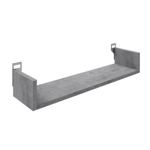 pak-361-000086 ΡΑΦΙΕΡΑ ΤΟΙΧΟΥ DERVA PAKOWORLD ΣΕ CEMENT ΓΚΡΙ ΑΠΟΧΡΩΣΗ 60X15X10CM