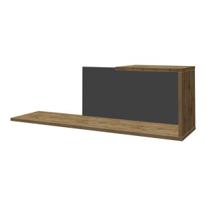 pak-361-000099-4 ΣΥΝΘΕΤΟ ΣΑΛΟΝΙΟΥ  POELFY PAKOWORLD ΣΕ ΑΝΘΡΑΚΙ-OAK ΑΠΟΧΡΩΣΗ 170X37.5X42ΕΚ