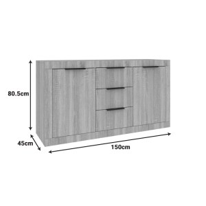 pak-361-000100-2 ΜΠΟΥΦΕΣ DOHA PAKOWORLD ΣΕ SONOMA ΑΠΟΧΡΩΣΗ 150X45X80.5ΕΚ
