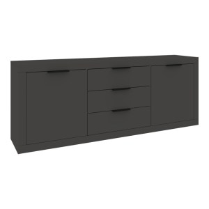 pak-361-000106 ΜΠΟΥΦΕΣ DOHA PAKOWORLD ΣΕ ΑΝΘΡΑΚΙ ΑΠΟΧΡΩΣΗ 210X45X80.5ΕΚ