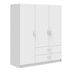 pak-361-000117 ΝΤΟΥΛΑΠΑ ΤΡΙΦΥΛΛΗ ROYAL PAKOWORLD ΜΕ ΣΥΡΤΑΡΙΑ ΛΕΥΚΟ 150X58X177ΕΚ