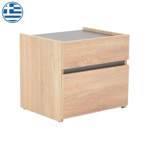 pak-362-000001 ΚΟΜΟΔΙΝΟ COMCIE PAKOWORLD ΣΕ ΦΥΣΙΚΟ ΜΕ ΓΚΡΙ ΑΠΟΧΡΩΣΗ 50X42X45.5ΕΚ