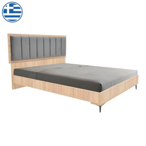 pak-362-000005 ΚΡΕΒΑΤΙ ΔΙΠΛΟ MONACOL PAKOWORLD ΣΕ ΦΥΣΙΚΗ ΜΕ ΑΝΘΡΑΚΙ ΑΠΟΧΡΩΣΗ 160X200ΕΚ