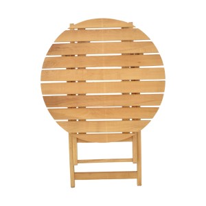 pak-363-000005-5 ΤΡΑΠΕΖΙ LETNA PAKOWORLD ΠΤΥΣΣΟΜΕΝΟ ΜΑΣΙΦ ΞΥΛΟ ΟΞΙΑΣ ΣΕ ΦΥΣΙΚΗ ΑΠΟΧΡΩΣΗ Φ70X75ΕΚ