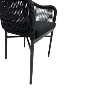 pak-364-000008-5 ΠΟΛΥΘΡΟΝΑ ΑΛΟΥΜΙΝΙΟΥ LEGANA PAKOWORLD ΣΤΟΙΒΑΖΟΜΕΝΗ ΑΝΘΡΑΚΙ ΣΚΕΛΕΤΟΣ- RATTAN 56X66X82ΕΚ