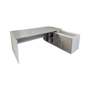 pak-367-000001.png ΓΡΑΦΕΙΟ ΕΡΓΑΣΙΑΣ ΕΠΑΓΓΕΛΜΑΤΙΚΟ ARMADI PAKOWORLD ΓΩΝΙΑΚΟ ΣΕ SONOMA-ΛΕΥΚΗ ΑΠΟΧΡΩΣΗ 160X80X75ΕΚ