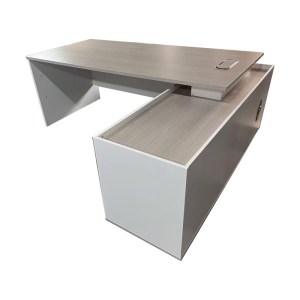 pak-367-000002-1 ΓΡΑΦΕΙΟ ΕΡΓΑΣΙΑΣ ΕΠΑΓΓΕΛΜΑΤΙΚΟ ARMADI PAKOWORLD ΓΩΝΙΑΚΟ ΣΕ ΓΚΡΙ-ΛΕΥΚΗ ΑΠΟΧΡΩΣΓ 180X80X75ΕΚ