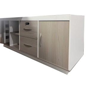 pak-367-000002-3 ΓΡΑΦΕΙΟ ΕΡΓΑΣΙΑΣ ΕΠΑΓΓΕΛΜΑΤΙΚΟ ARMADI PAKOWORLD ΓΩΝΙΑΚΟ ΣΕ ΓΚΡΙ-ΛΕΥΚΗ ΑΠΟΧΡΩΣΓ 180X80X75ΕΚ