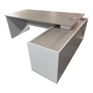 pak-367-000003-1 ΓΡΑΦΕΙΟ ΕΡΓΑΣΙΑΣ ΕΠΑΓΓΕΛΜΑΤΙΚΟ ARMADI PAKOWORLD ΓΩΝΙΑΚΟ ΣΕ ΓΚΡΙ-ΛΕΥΚΗ ΑΠΟΧΡΩΣΗ 200X90X75ΕΚ
