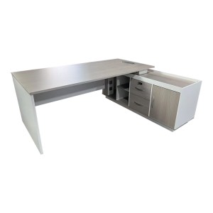 pak-367-000003 ΓΡΑΦΕΙΟ ΕΡΓΑΣΙΑΣ ΕΠΑΓΓΕΛΜΑΤΙΚΟ ARMADI PAKOWORLD ΓΩΝΙΑΚΟ ΣΕ SONOMA-ΛΕΥΚΗ ΑΠΟΧΡΩΣΗ 200X90X75ΕΚ